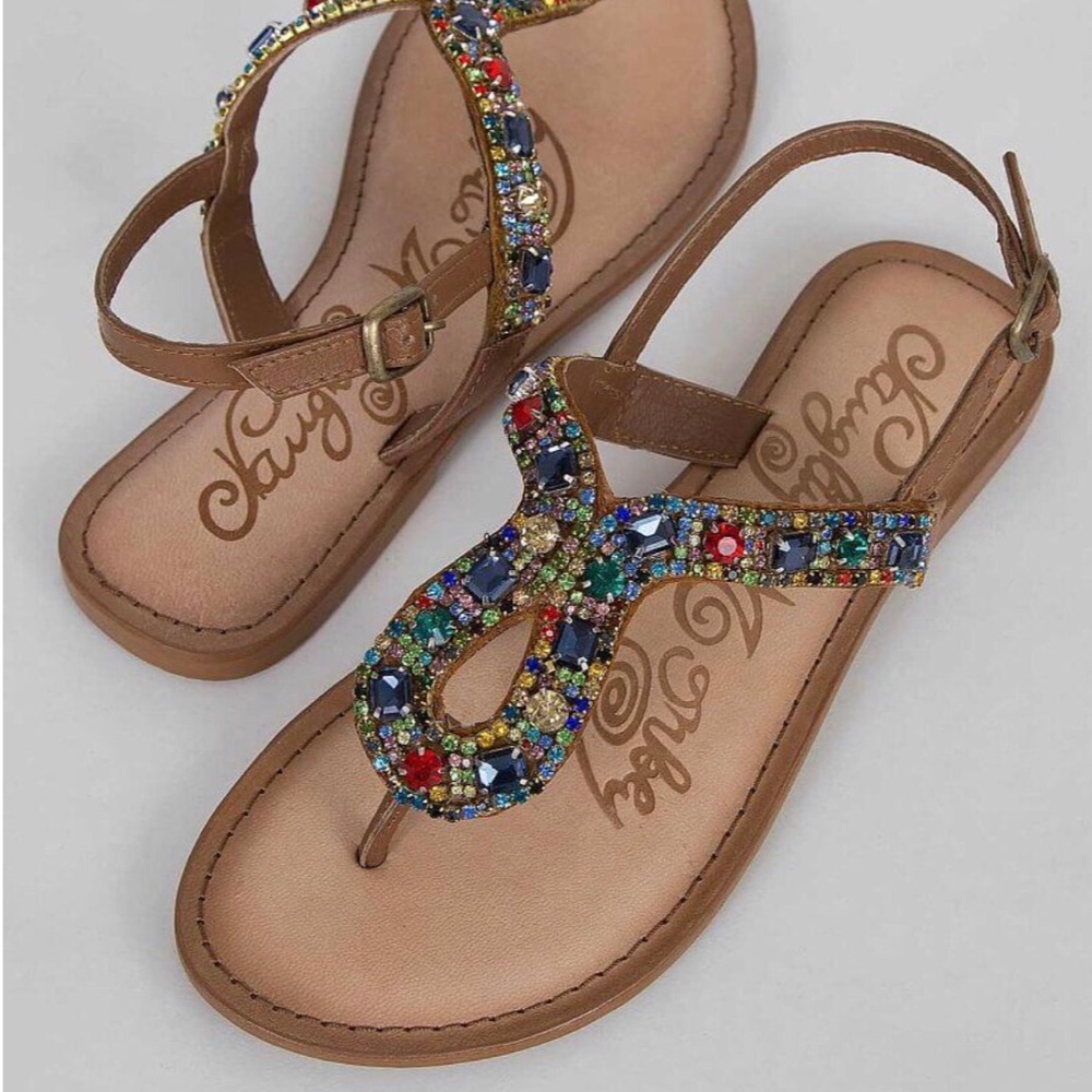 GORGEOUS Naughty Monkey Jewel Embellished Sandal